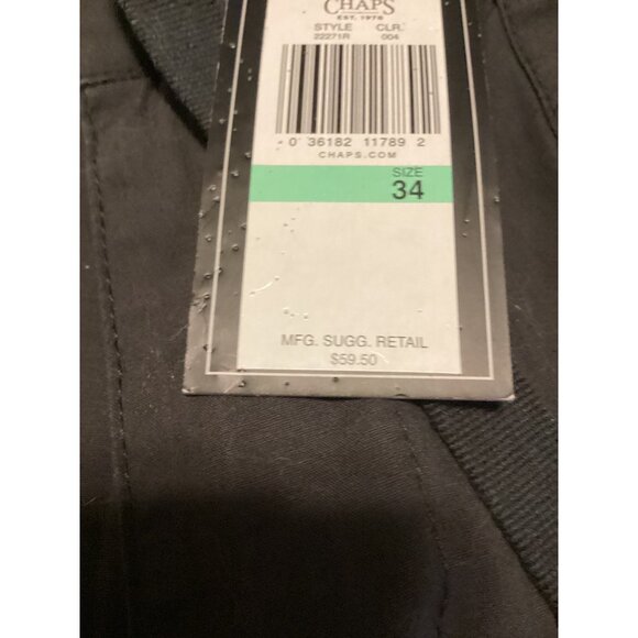 Chaps Mens Black Cargo Shorts 34 *100% Cotton Made In India Durable Design*NWT - Picture 7 of 8